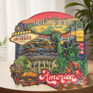 Aimants de réfrigérateur personnalisés Japon Paris Égypte Thaïlande Royaume-Uni Singapour Barcelone Australie <span class=keywords><strong>Canada</strong></span> Norvège Brésil Suisse - Product Image 5