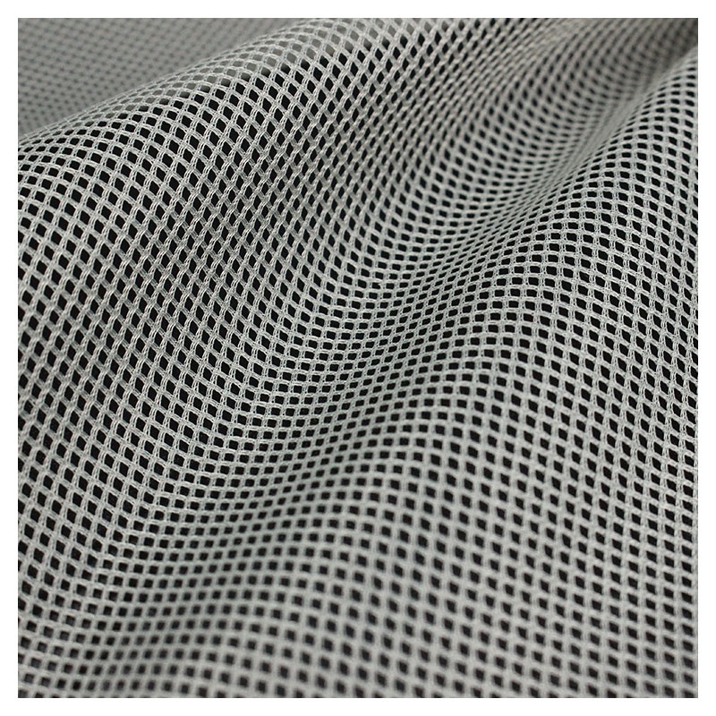 Manufacturer's 100% Polyester 65 Gsm Breathable Comfortable Rhombus Net Plaid Yarn Dyed Tricot Knitted Mesh Fabric Intertek
