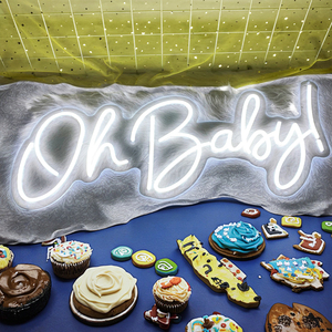 Ohbaby - Iluminación LED de Neón Personalizada para Habitaciones Infantiles, Oficinas, Eventos Festivos - Luces de Ambiente Púrpuras para Decoración de Fiestas en el Hogar - Product Image 4