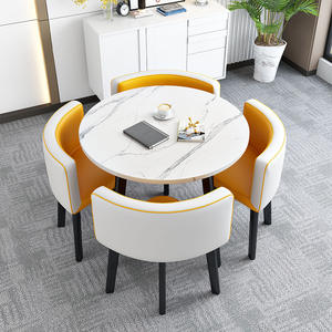 Venta Directa de Fábrica, Mesa de Comedor Compacta para Uso Doméstico, Mesa y Sillas para Negociaciones, Mesa y Sillas para Reuniones y Recepciones - Product Image 3