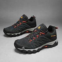 Chaussures de randonnée robustes et légères pour hommes, activités de trekking en montagne, dessus en cuir, semelle intermédiaire en EVA, semelle extérieure en caoutchouc, doublure en mesh