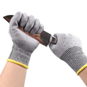 XINGYU <span class=keywords><strong>Cut</strong></span> costruzione di sicurezza e industriale HPPE Ansi taglio A3 livello 5 PU rivestito di sicurezza resistente taglio HPPE PU guanti da lavoro - Product Image 2