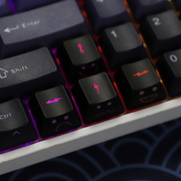 Clavier mécanique personnalisé avec touches translucides gravées au laser, porte-clés personnalisé avec touches de clavier, clavier à clic, porte-clés anti-stress
