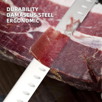 TOALLWIN Lang Lemmet Snijmes 3Cr13 RVS Keukenmes 12-Inch Ham Snijmes met ABS Gesmeed Handvat