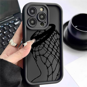 Coque de téléphone portable antichoc en TPU avec motif grille créative, impression photo et design d'objectif en forme d'échelle pour <span class=keywords><strong>iPhone</strong></span> <span class=keywords><strong>11</strong></span> 12 13 14 15 16 17 <span class=keywords><strong>Pro</strong></span> Max - Product Image 1