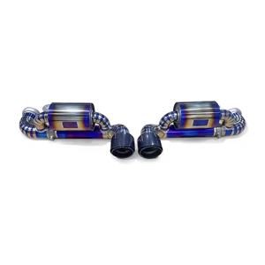 Sistem Knalpot Titanium EXR Kualitas Tinggi Performa Tinggi 1.5mm Poles Cermin 2 Inlet Garansi 3 Tahun Porsche 991.1 Carrera S 3.8L - Product Image 1