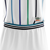 Akilex kostum putih seragam basket 100% poliester celana pendek latihan Oem Sercive sublimasi seragam basket