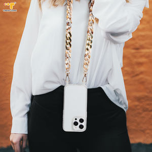 Lanière de téléphone à bandoulière en acrylique Design attrayant Sangle de téléphone portable à bandoulière Chaîne longue tendance pour femmes pour <span class=keywords><strong>iPhone</strong></span> - Product Image 6