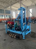 Petite foreuse rotative sur chenilles pour puits d'eau, diesel, profondeur max. 150 m, diamètre 75-300 mm