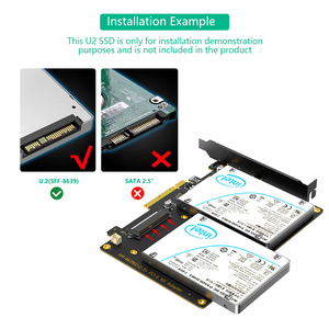 การ์ดแปลง Dual U.2 SSD เป็น PCIe 4.0 X8 รองรับ 2 X หรือแบบ Soft ไม่มีฟังก์ชัน PCI-e มีสินค้าในสต็อก การ์ดแปลง U.2 เป็น PCI-e 8x - Product Image 5