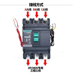 เท็นเก้น ทีจีเอ็ม1เอ็น เซอร์กิตเบรกเกอร์แบบโมลด์เคส 3P 4P พร้อมชันท์ทริปและหน้าสัมผัสเสริมสำหรับการป้องกันแรงดันต่ำ - Product Image 2