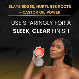 Fabbricazione OEM Formula naturale per lo Styling dei capelli <span class=keywords><strong>Gel</strong></span> per gli uomini Non-grasso tenuta forte bordo di controllo <span class=keywords><strong>Gel</strong></span> con olio di ricino - Product Image 3