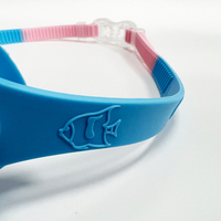2401 conception mignonne 3-8 ans enfants taille couleur correspondant anti-buée lunettes d'eau formation lunettes de natation pour les enfants