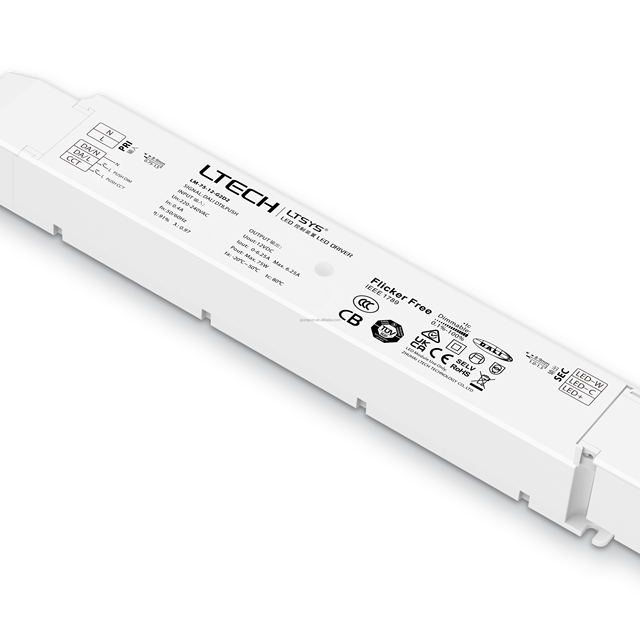 Ltech LM-75-24-G2D2 LED Driver DALI 2 DT6 DT8 CCT Constant Voltage 24V 75w Flicker Free Dimmable LED Driver