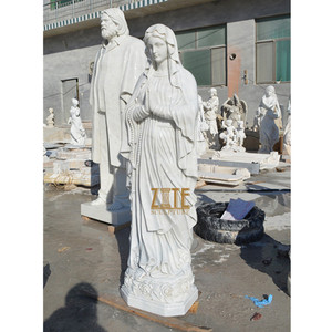 Tượng Đá Cẩm Thạch Công Giáo Theo Phong Cách Phương Tây, Tượng Hoa Cẩm Thạch Đức Mẹ Fatima - Product Image 3