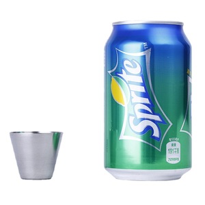 Vaso de chupito de acero inoxidable 40x23x35mm, mini vaso portátil de estilo sencillo - Product Image 4