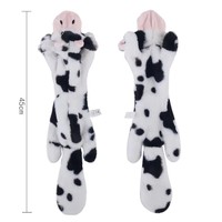 Fournisseurs d'animaux de compagnie Posture couchée imitative longue sans farce peau d'animal coquille jouets 45cm morsure Vocal grinçant son peluche jouet pour chien