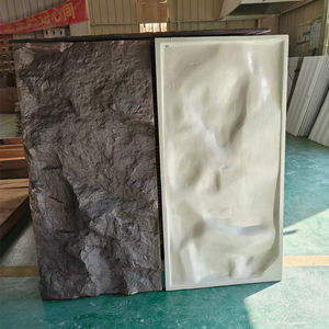 Panneau mural en pierre PU imperméable 3D Culture Pierre épaisse Faux rocher Dalle Revêtement mural extérieur Pierre artificielle <span class=keywords><strong>extérieure</strong></span> - Product Image 2
