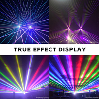 Luz Láser RGB de Alta Potencia de 15W a Todo Color, Luces Profesionales para Escenarios con Escáner de Alta Velocidad de 40K, Control DMX ILDA para Discotecas