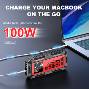 Potente Arrancador de Coches con Supercondensador de 8000a 100w 24000mah, Cargador Profesional de 12v, Banco de Energía, Arrancador de Baterías de Coche PS-217 J - Product Image 1
