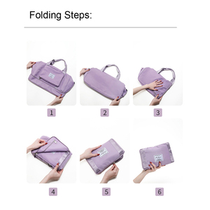 Bolsa de deporte multifuncional plegable de doble fondo para viajes, fitness, ligera, para almacenamiento, sencilla, para mujeres y hombres - Product Image 2