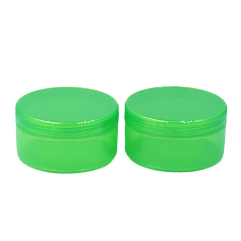 In Stock barattolo di plastica 300g grande barattolo di Gel di Aloe Vera In PP cosmetici lisci verde barattolo di crema Logo disponibile