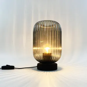 Lampu samping tempat tidur kamar tidur, lampu meja Retro buatan tangan, lampu dekorasi dalam ruangan luar ruangan, lampu malam Led