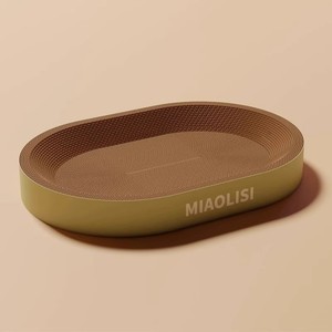 Almohadilla para rascar gatos grandes personalizable 2025, tablero de cama de borde ancho, salón de papel corrugado, bonito, duradero, anti-vuelco lateral para gatos - Product Image 1