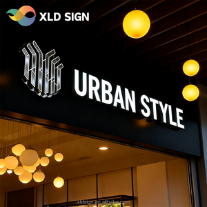 ป้ายโลหะอะคริลิคสำหรับร้านค้าธุรกิจป้าย3D LED สัญลักษณ์ช่องด้านหน้าร้านกลางแจ้ง - Product Image 2