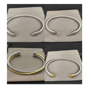 <span class=keywords><strong>Bracelet</strong></span> torsadé en <span class=keywords><strong>fil</strong></span> <span class=keywords><strong>fin</strong></span>, prix de gros, pour hommes et femmes, <span class=keywords><strong>bracelet</strong></span> en argent sterling 925 pour femmes et hommes - Product Image 1