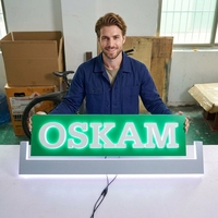 Enseigne LED personnalisée, publicité rétroéclairée, logo de bureau en métal doré, lettres d'enseigne, enseigne LED intérieure et extérieure, enseigne murale 3D LED