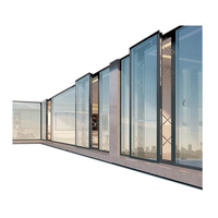 Fenêtre coulissante en aluminium design simple/battant avec store entre verre pour bureau pour toilette salle de bain