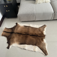 Tapis en fourrure de chèvre véritable, tapis en fourrure pour salon