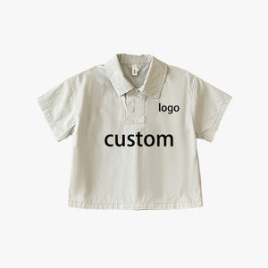 เสื้อโปโลเด็กผู้ชายแขนสั้นสไตล์ใหม่สำหรับฤดูร้อน  ปรับแต่งได้  เสื้อยืดลำลองสำหรับเด็กเล็กและเด็กโต - Product Image 3