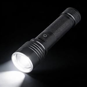 Lampe torche LED rechargeable portable en alliage d'aluminium à <span class=keywords><strong>zoom</strong></span> coulissant de qualité supérieure, 500 lumens, pour les pièces de casque de pompier, le camping en plein air - Product Image 1