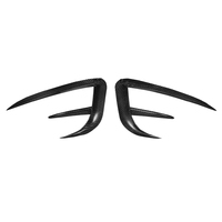 Spoilers de voiture Factory Direct Dry Carbon Fiber Front Fog Lamp Lights Eyebrow Frame Trim pour TESLA Model Y 2021-UP