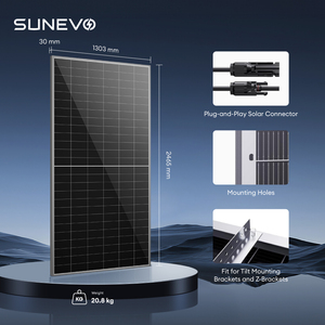 Paneles Solares Bifaciales Tipo N Sunevo de 750w 770w 805w, Módulos de Contacto Trasero para Uso Residencial y Proyectos Industriales B - Product Image 4