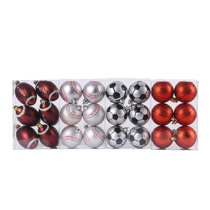 Durable de alta calidad con bola de Navidad de plástico impermeable Bola de Navidad colgante duradera para fiesta - Product Image 1