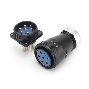 YD loạt ren nam và nữ 6pin không thấm nước Thông tư kết nối nhà máy sản xuất - Product Image 2