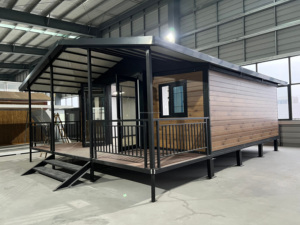 Casa de <span class=keywords><strong>Playa</strong></span> Prefabricada de Acero Expandible de Lujo de 20 pies, Cabaña Prefabricada para Uso en Villas y Apartamentos - Product Image 3