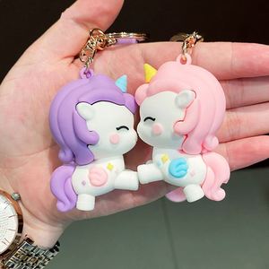 Creative Cartoon Soft Plastic Toy <b>Key</b> <b>Chain</b> Girls Lovely Animal Car <b>Key</b> <b>Chain</b> Ring Bag Small Pendant Gift - Product Image 2