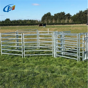 Anticorrosivo portátil de alta calidad de Metal galvanizado pluma redonda ganado Corral ganado granja caballo patio valla paneles - Product Image 5