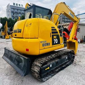 Máquina excavadora Komatsu PC70 Original de Japón, excavadora mediana de segunda mano en buenas condiciones con motor central a bajo precio - Product Image 2