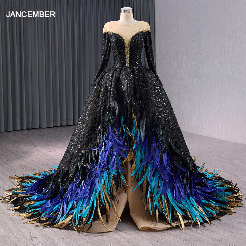 peacock tail in dresses