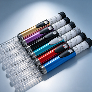 All Metal Body Reusable Injection <b>Pen</b> Injector 0-60IU Adjustable Dose Dial 3ml Cartridge Compatible <b>Refillable</b> Dosing <b>Pen</b> - Product Image 5