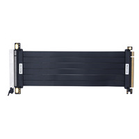 PCI-E Graphics Card Extension Cable 16X Adapter Cable PCIE 3.0 Ribbon Cable Copper Conductor TPE Vertical Installation Turning
