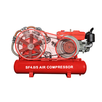Compresseurs d'air pour machines minières SF-4.0/5, compresseur d'air à piston miniature pour l'exploitation minière, moteur diesel portable, 5 bars