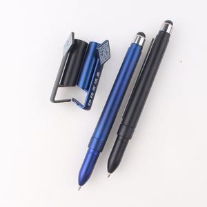 Business Gift Promotional School Office Plastic Ballpoint <b>Pen</b> With Stylus Phone Holder - Product Image 2