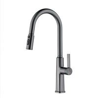 Robinet de cuisine moderne flexible chaud/froid avec douchette extractible de luxe pour évier de lavage de légumes et de vaisselle