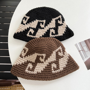 Bán Buôn Crochet Knit Xô Mũ Cho Nam Giới Handmade Mùa Thu Miễn Phí Mô hình Beanie Cho Hàng Ngày Đánh Cá Giản Dị Đảng Đi Xe Đạp Cảnh - Product Image 2